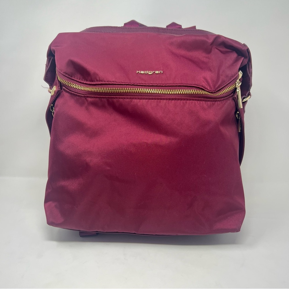 Hedgren Prisma Paragon Nylon Medium Backpack in Pomegranate Multiuse Laptop Bag